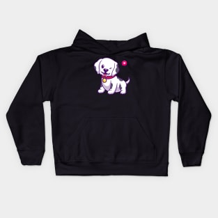 Cute Dalmatian Dog Wink Eye Cartoon Kids Hoodie